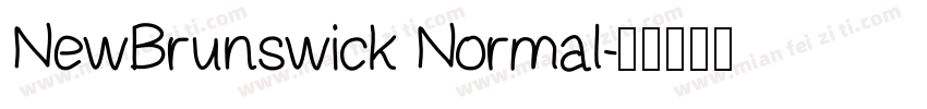 NewBrunswick Normal字体转换